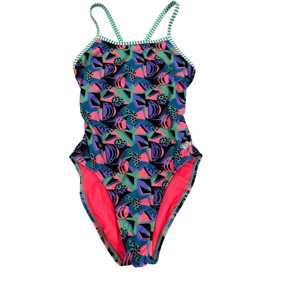 Dolfin Uglies String Back One Piece Swimsuit Size 32 Small